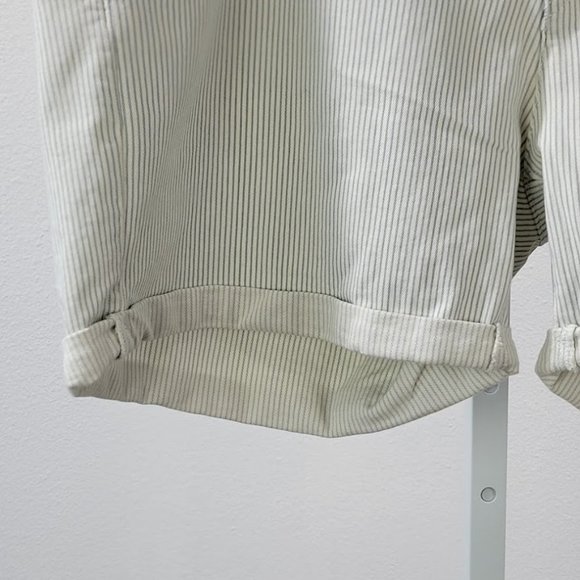 LEVIS striped classic chino shorts blue Sz 18/34w - Picture 3 of 9